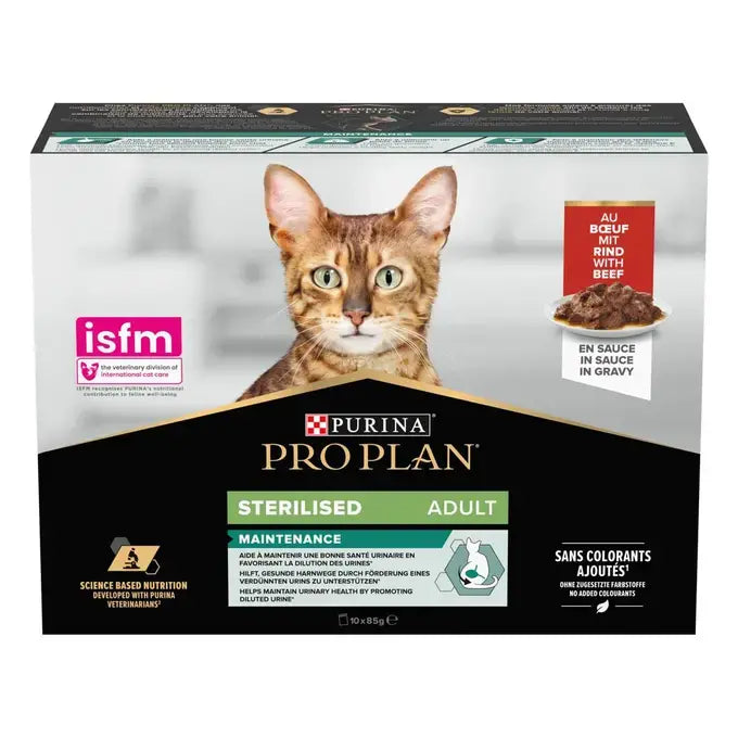 Purina Pro Plan Cat Adult Sterilised Beef 10x85g