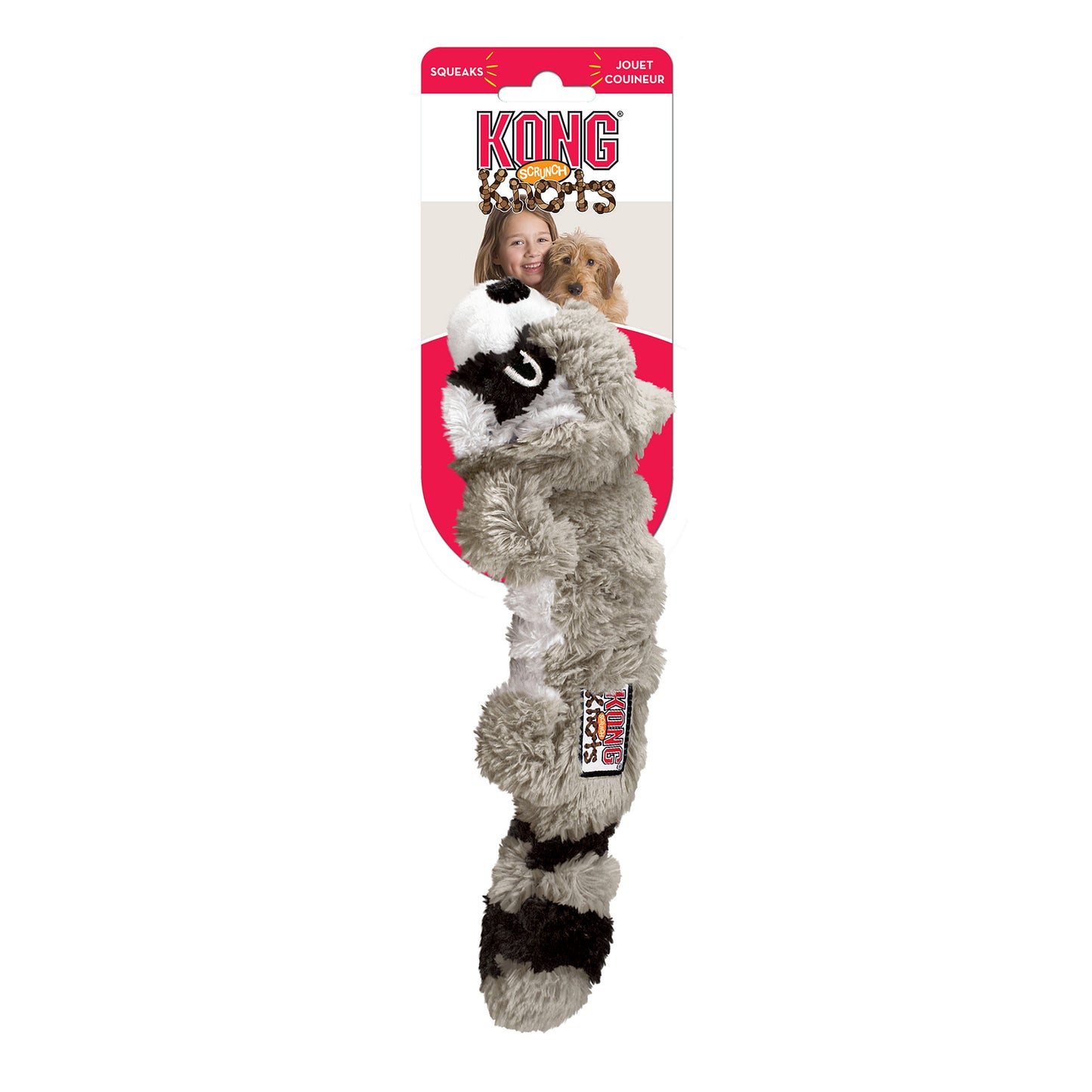Kong Scrunch Knots Raccoon S/M