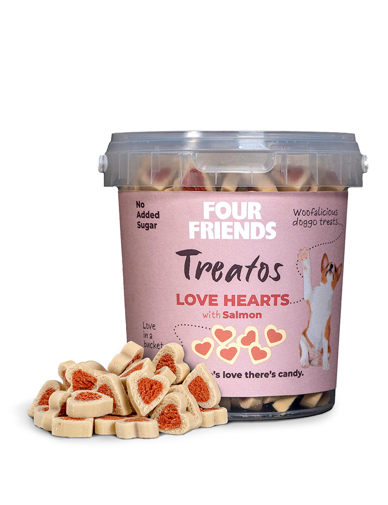 Four Friends Treatos Love Hearts