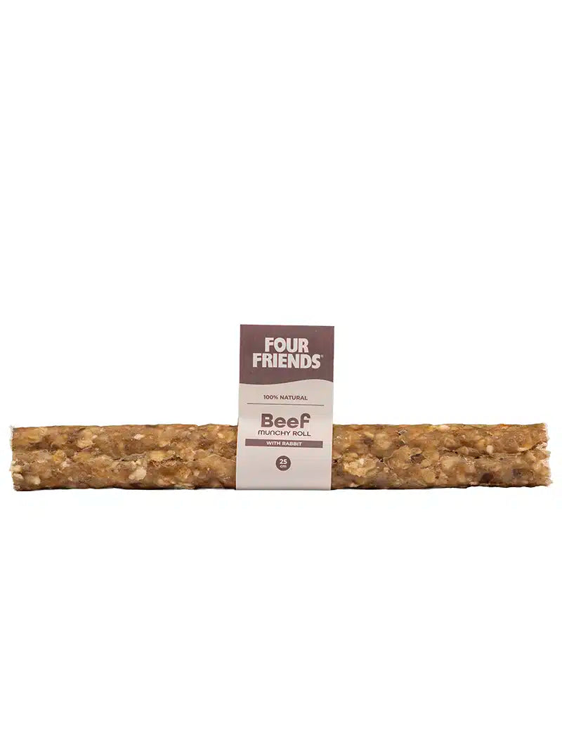 Four Friends Natural Chews Beef Munchy Roll with Rabbit