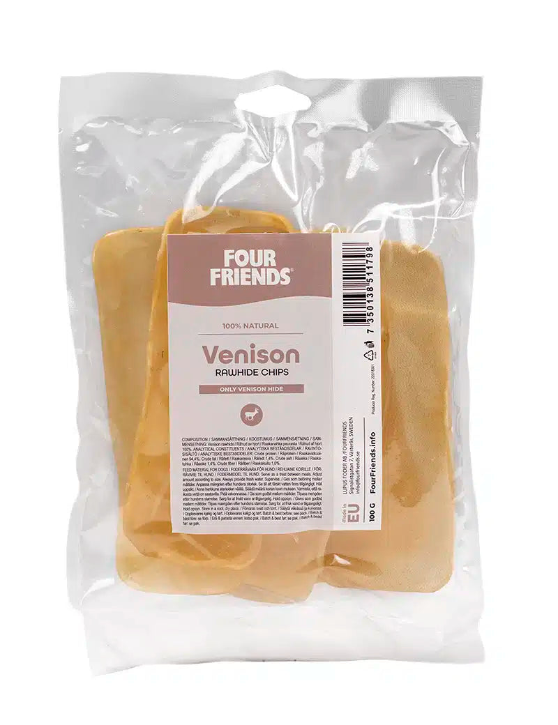 Four Friends Venison rawhide chips 100g