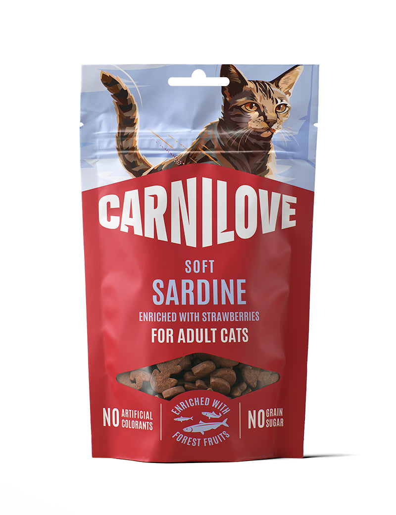 Carnilove Cat Soft Snack Sardine Strawberry