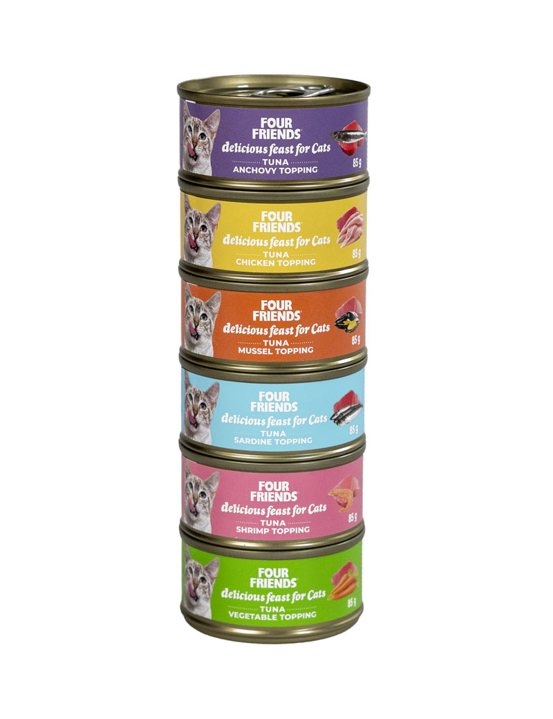 Four Friends Cat Mix Can 6-pack