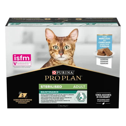 Purina Pro Plan Cat Adult Sterilised Cod 10x75g