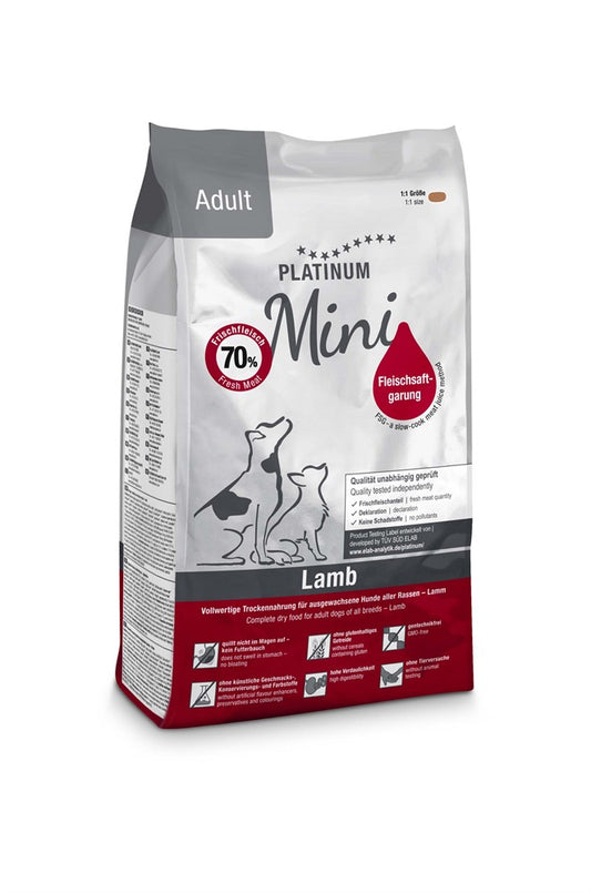 Platinum Mini Adult Lamb+Rice 900g