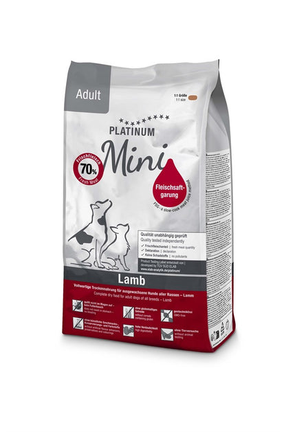 Platinum Mini Adult Lamb+Rice 900g