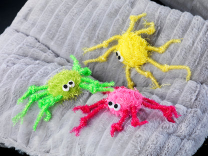 Dogman Kattleksak Glittrande Spindlar 3-pack