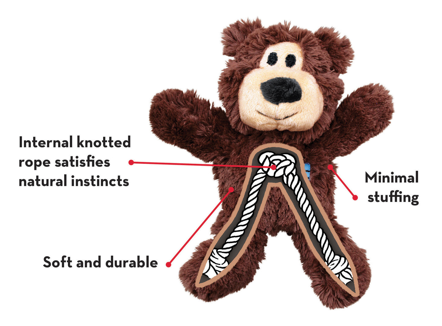 Kong Wild Knots Bear