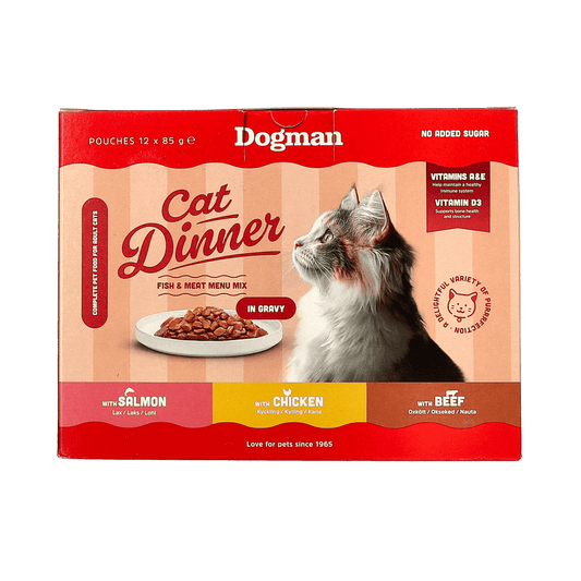 Dogman Cat Dinner in Gravy 12x85g