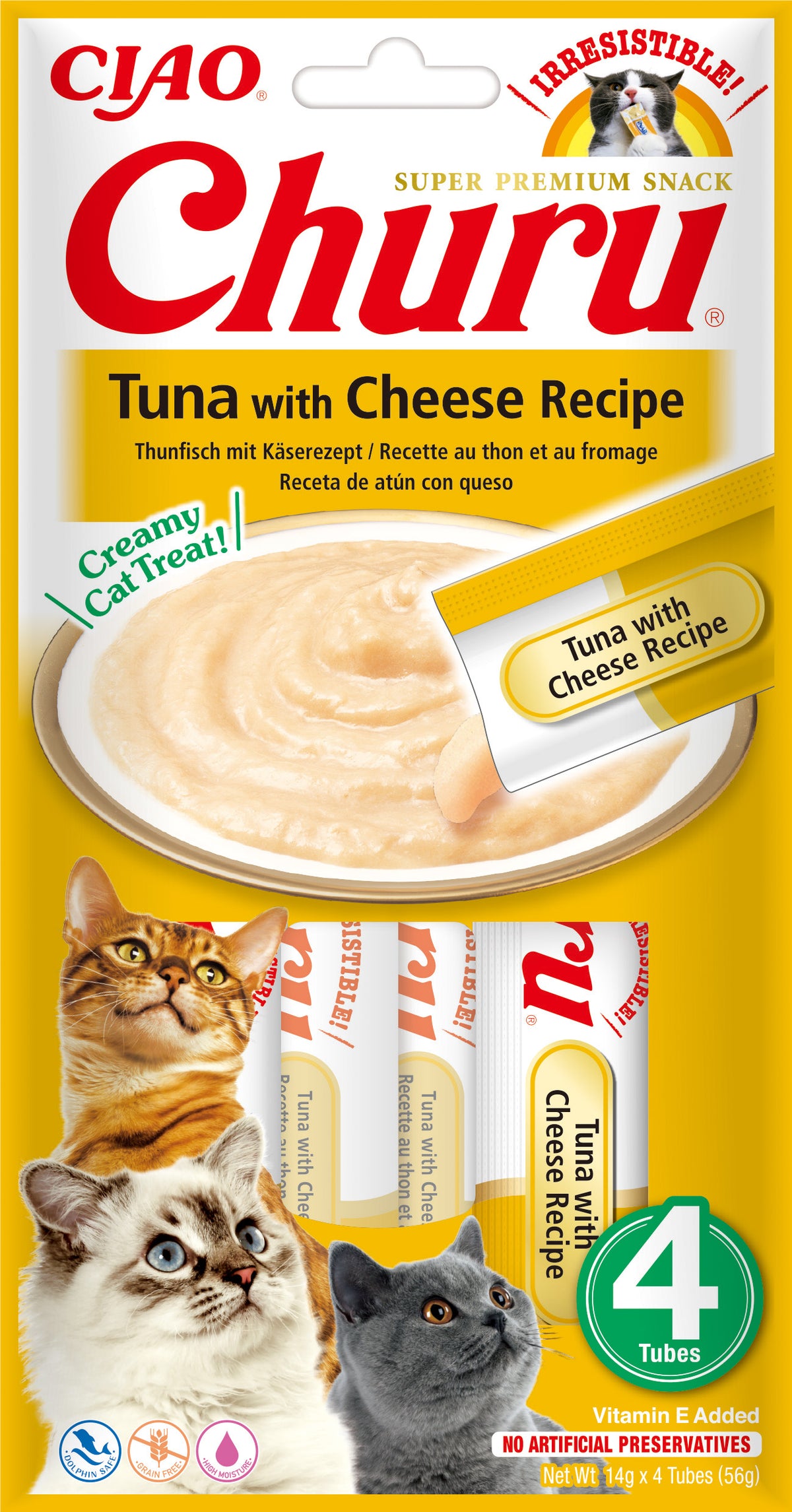 Churu Cat Tuna/Cheese 4-pack
