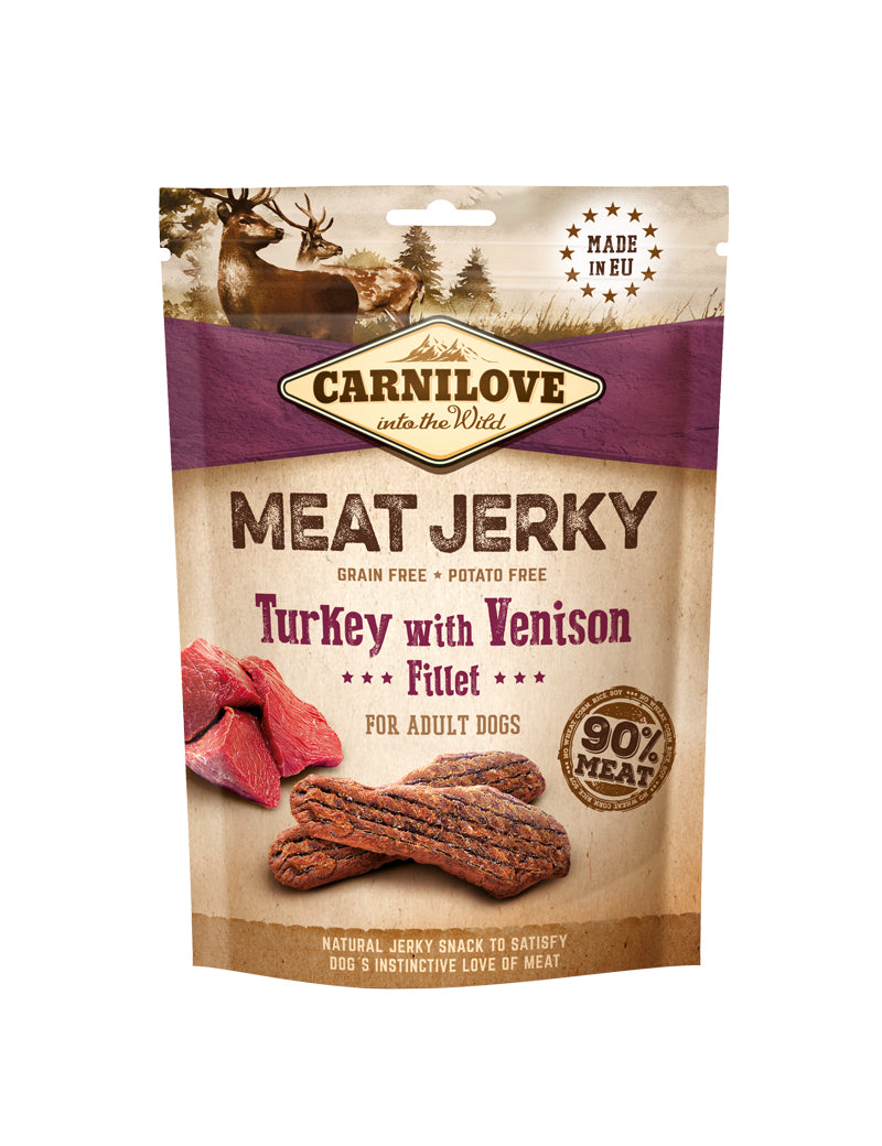 Carnilove Meat Jerky Turkey with Venison Fillet
