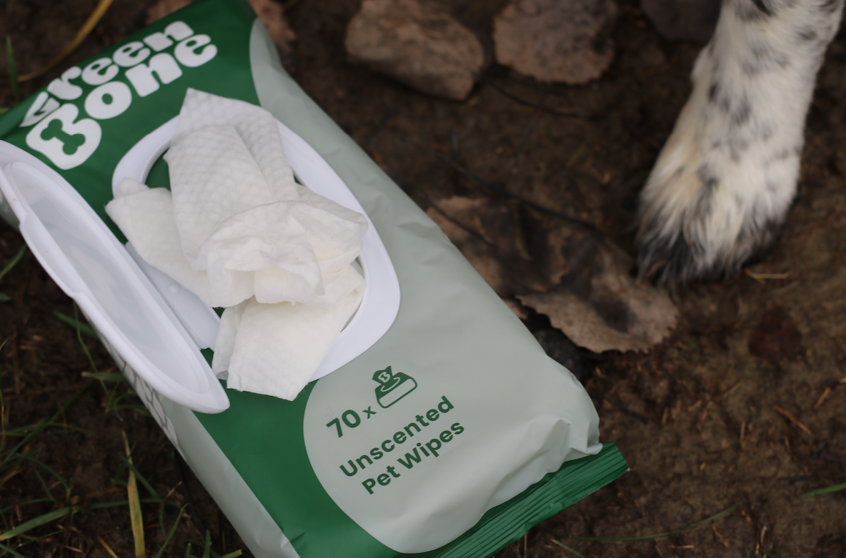 Green Bone Pet Wipes