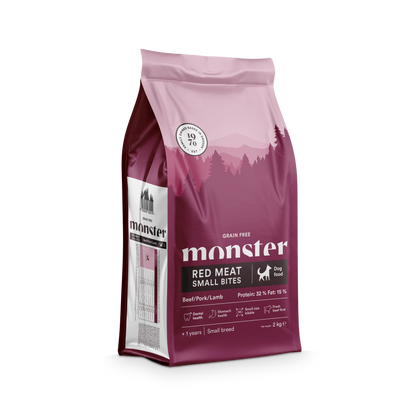 Monster Grain Free Adult Red Meat Small Bites