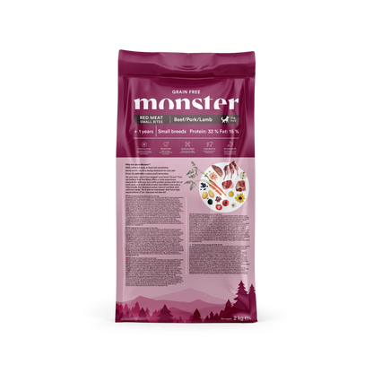 Monster Grain Free Adult Red Meat Small Bites