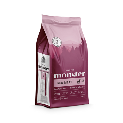 Monster Grain Free Adult Red Meat