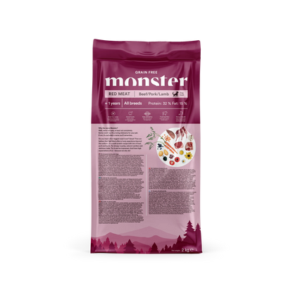Monster Grain Free Adult Red Meat