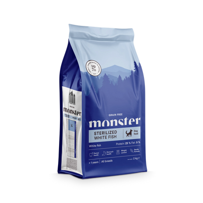 Monster Grain Free Sterilized White Fish