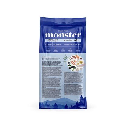 Monster Grain Free Sterilized White Fish