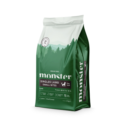 Monster Grain Free Adult Singles Lamb Small Bites