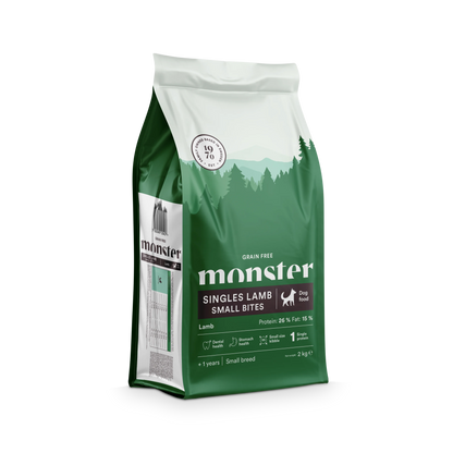 Monster Grain Free Adult Singles Lamb Small Bites