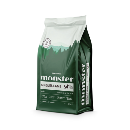 Monster Grain Free Adult Singles Lamb