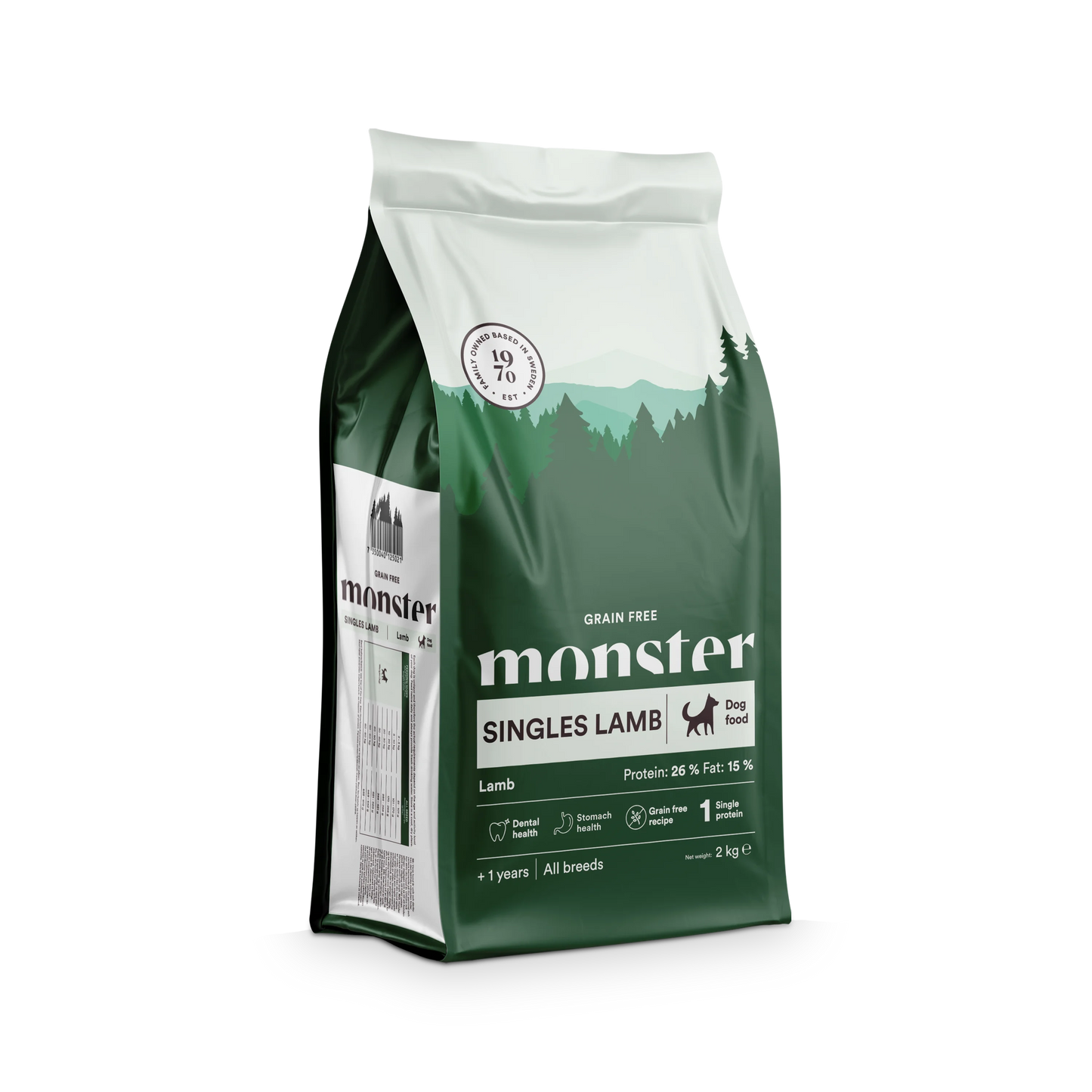 Monster Grain Free Adult Singles Lamb