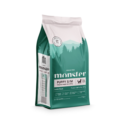 Monster Grain Free Puppy Lamb/Duck S/M