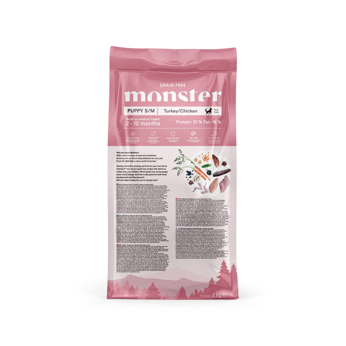 Monster Grain Free Puppy S/M