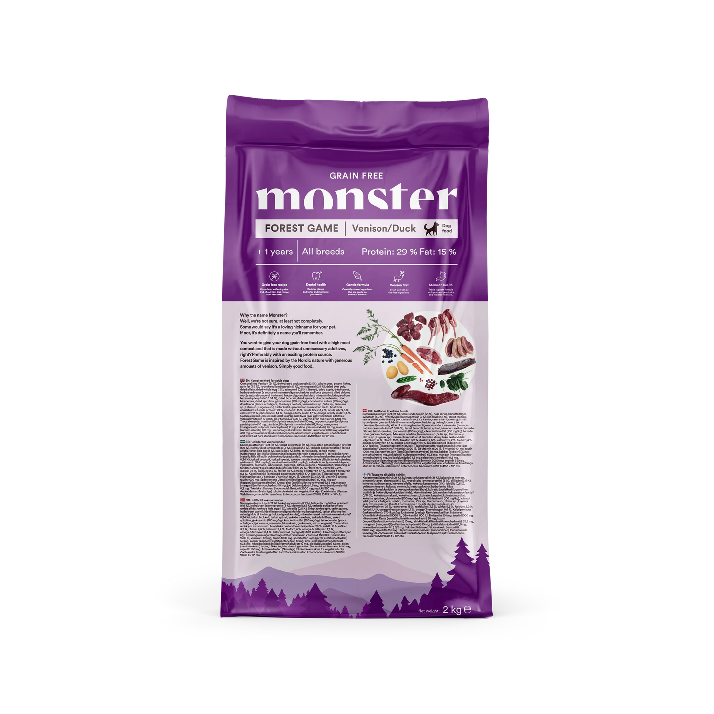 Monster Grain Free Adult Forest Game