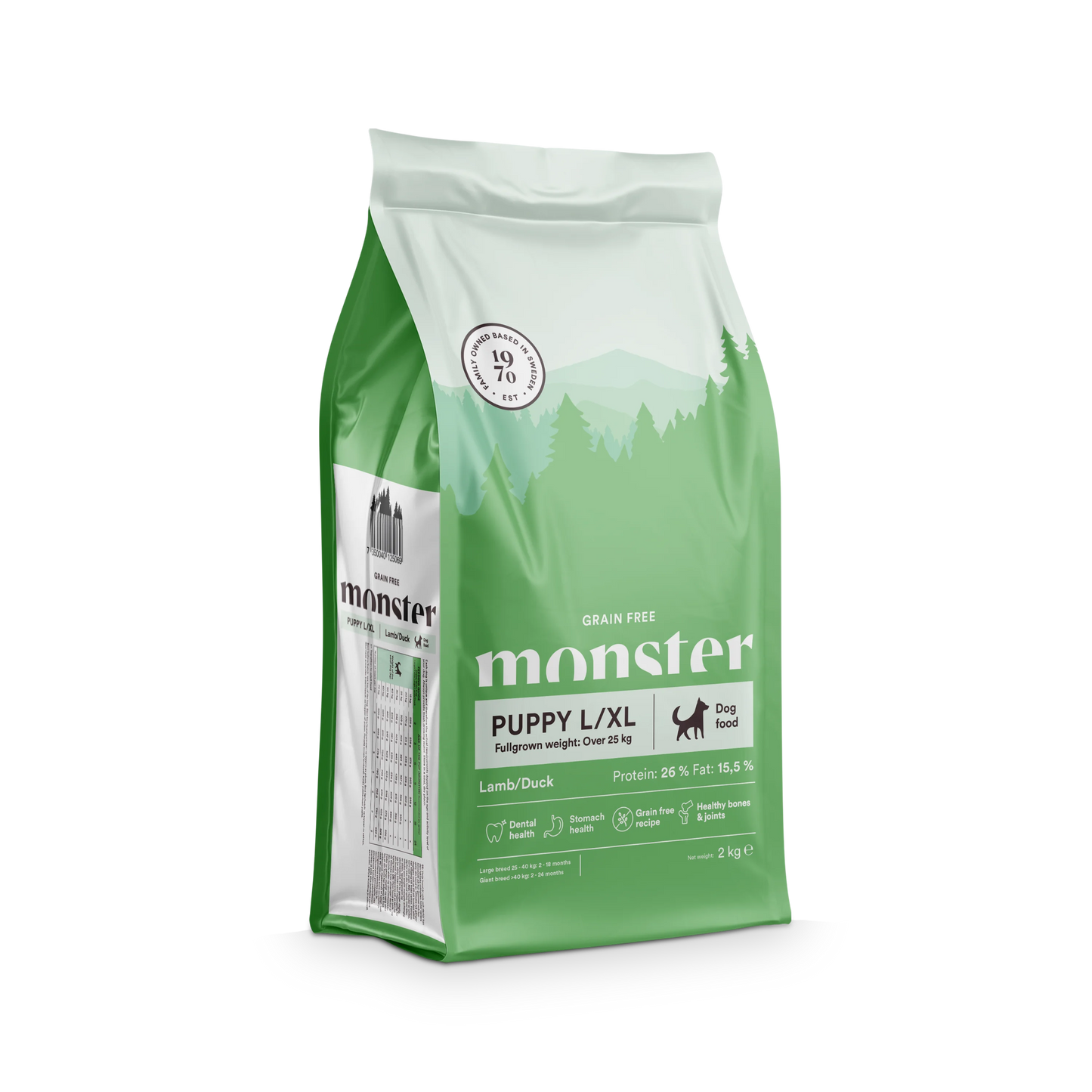 Monster Grain Free Puppy Lamb/Duck L/XL