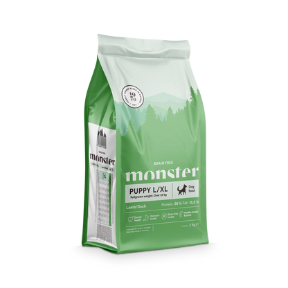 Monster Grain Free Puppy Lamb/Duck L/XL