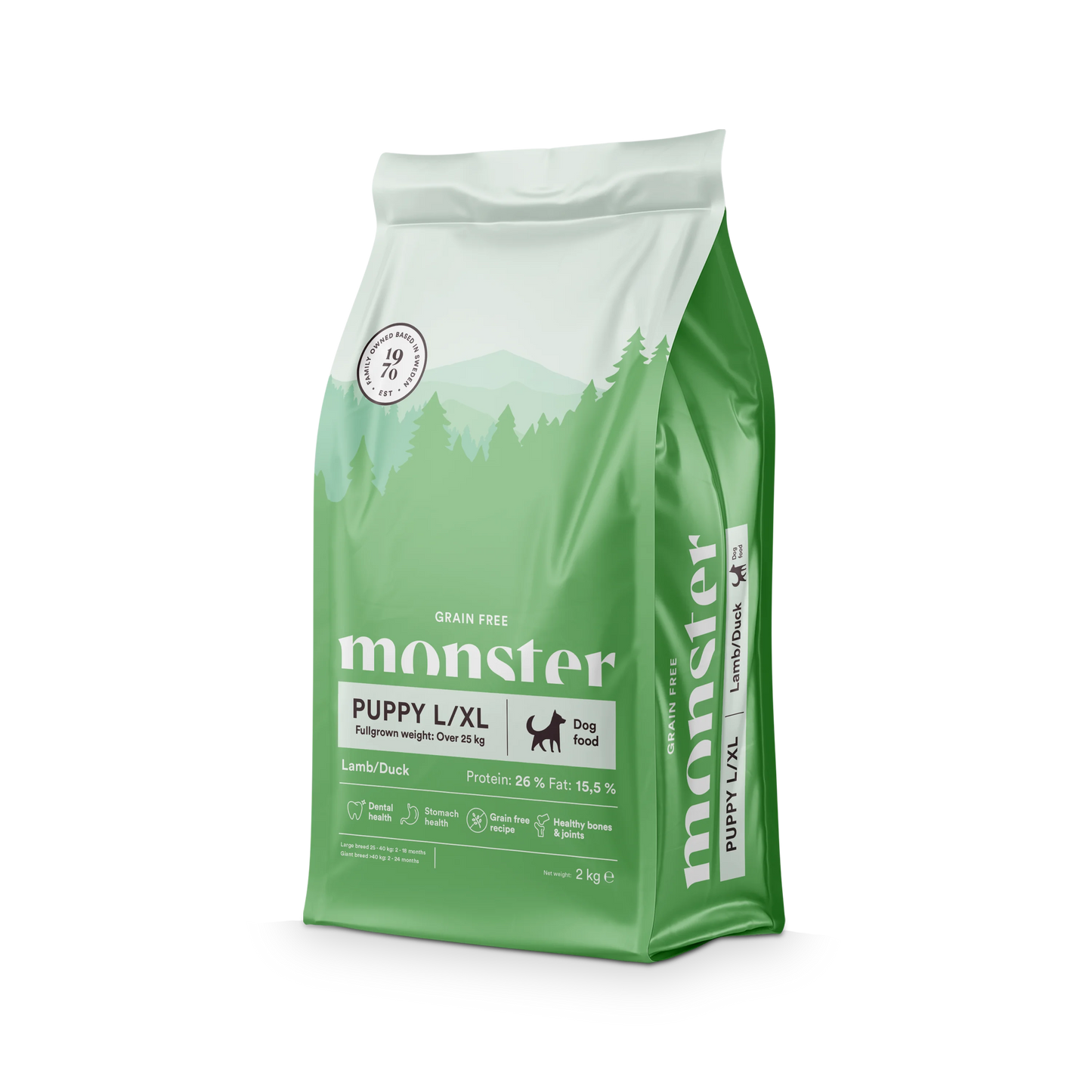 Monster Grain Free Puppy Lamb/Duck L/XL