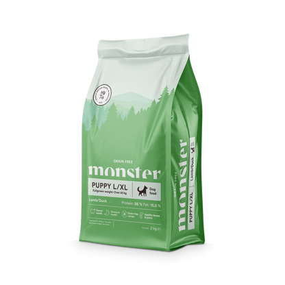 Monster Grain Free Puppy Lamb/Duck L/XL