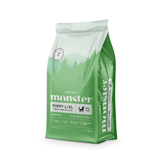 Monster Grain Free Puppy Lamb/Duck L/XL
