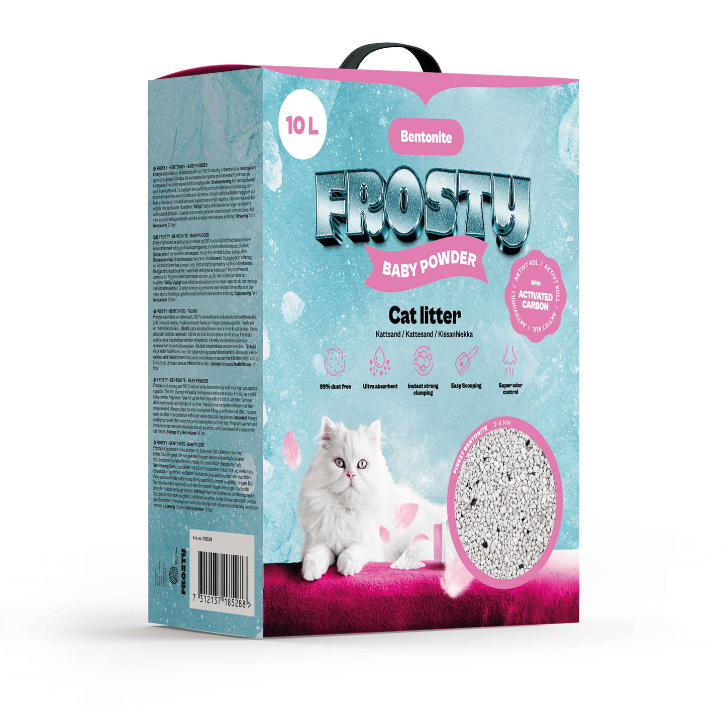 Frosty Bentonit Aktivt Kol Baby Puder