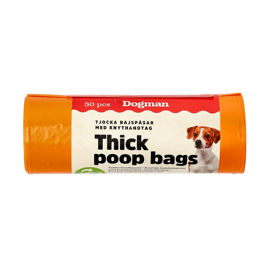 Dogman Bajspåsar med Handtag Orange
