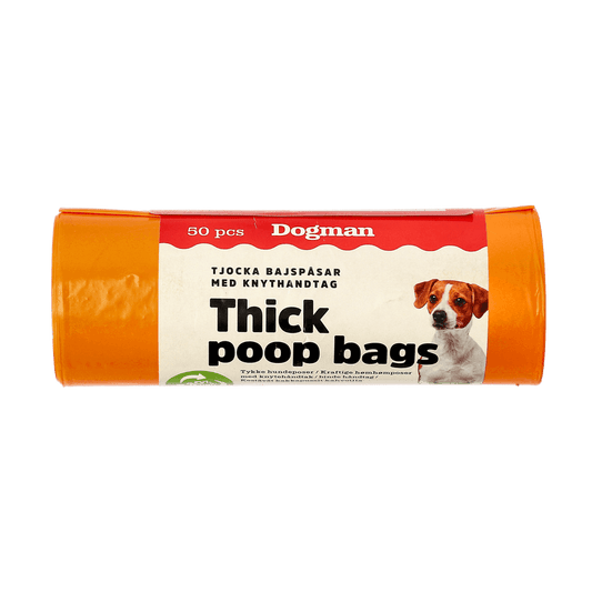 Dogman Bajspåsar med Handtag Orange
