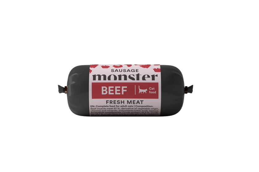 Monster Cat Sausage Beef