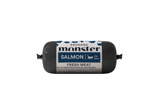 Monster Cat Sausage Salmon