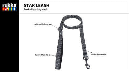 Rukka Pets Star Leash Black