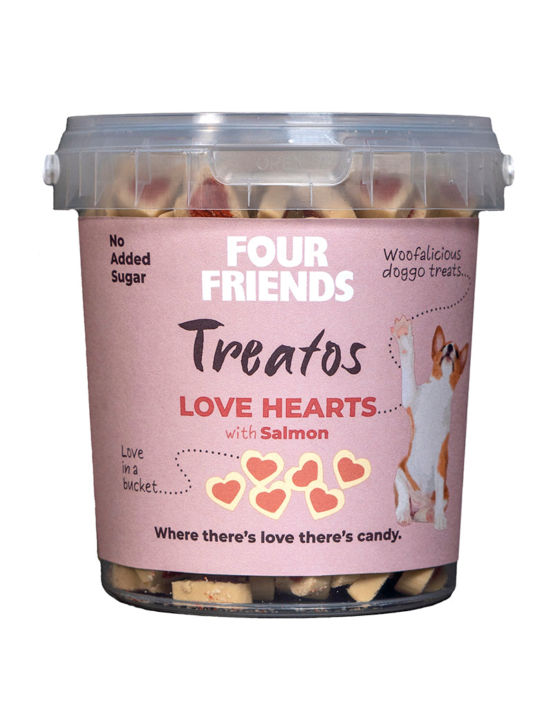 Four Friends Treatos Love Hearts