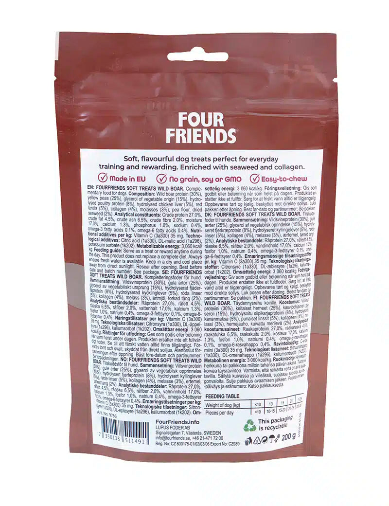 Four Friends Soft Treats Wild Boar