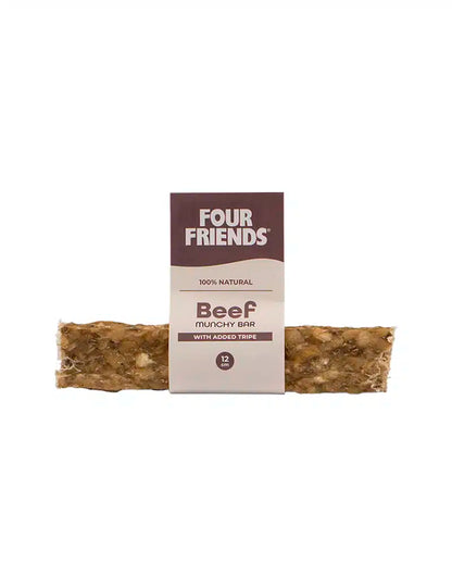 Four Friends Natural Chews Beef Munchy Bar with Tripe