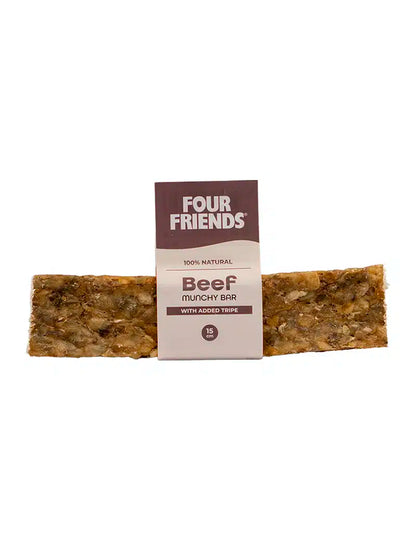 Four Friends Natural Chews Beef Munchy Bar with Tripe