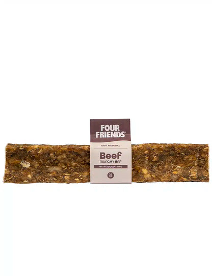 Four Friends Natural Chews Beef Munchy Bar with Tripe