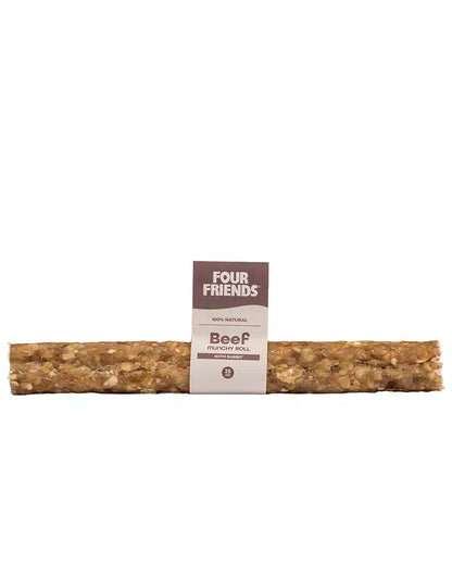 Four Friends Natural Chews Beef Munchy Roll with Rabbit