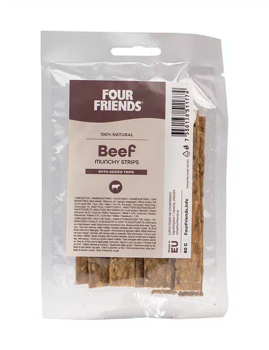Four Friends Munchy Strips with Tripe 80g