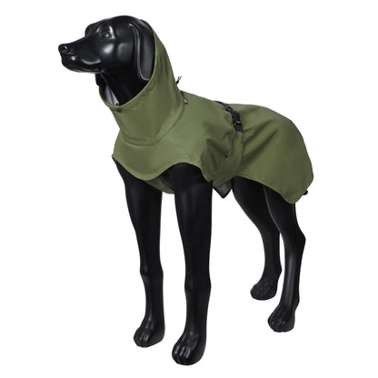 Rukka Pets Ripple Raincoat Army Green