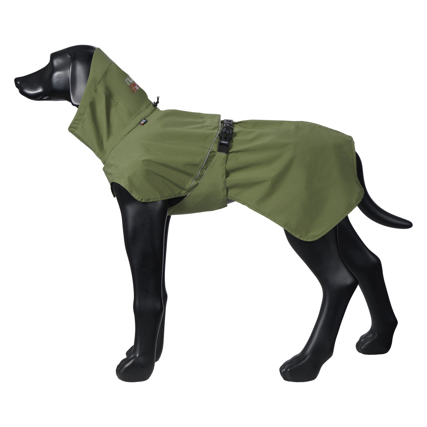 Rukka Pets Ripple Raincoat Army Green