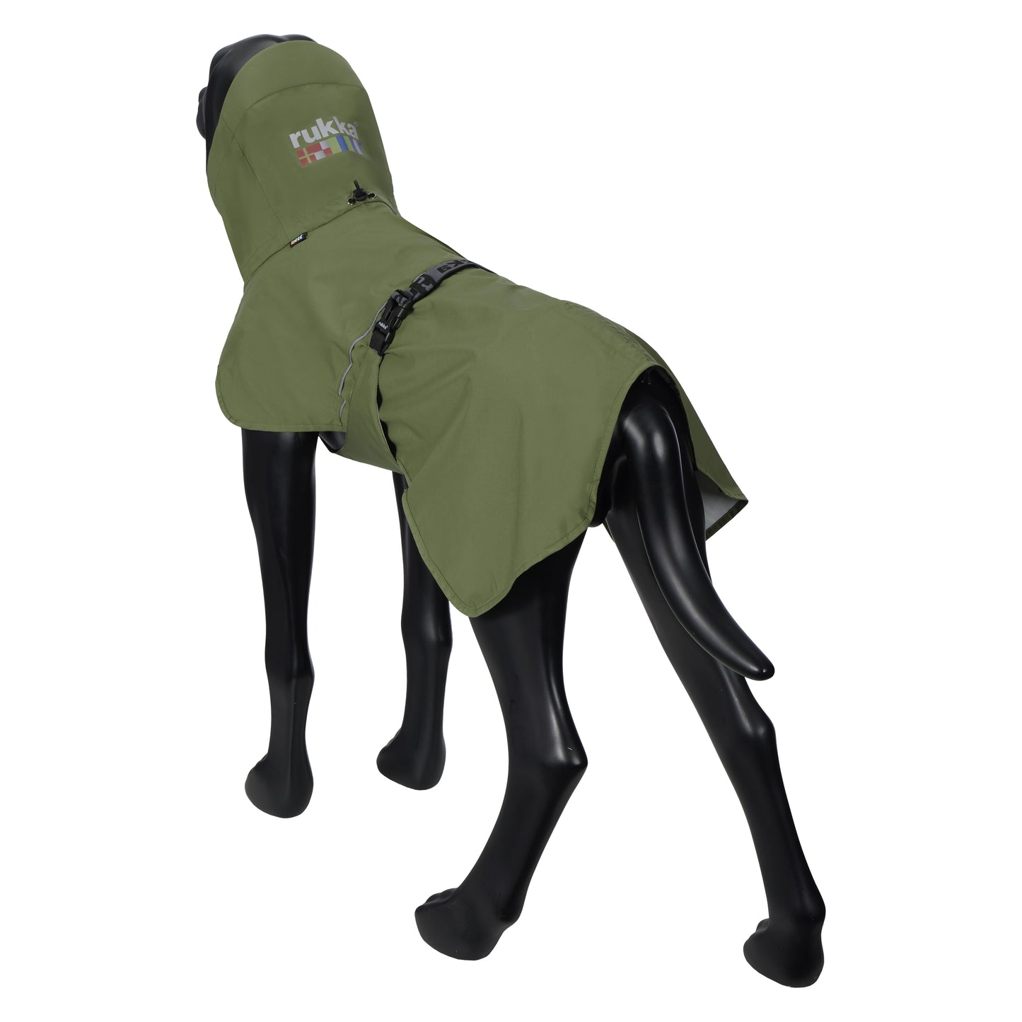 Rukka Pets Ripple Raincoat Army Green